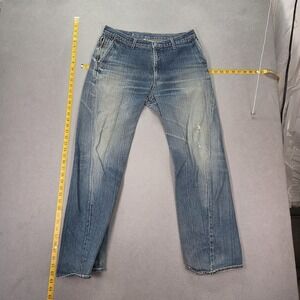 Twisted Seam Jeans Mens Medium Blue Straight Fits 30x29